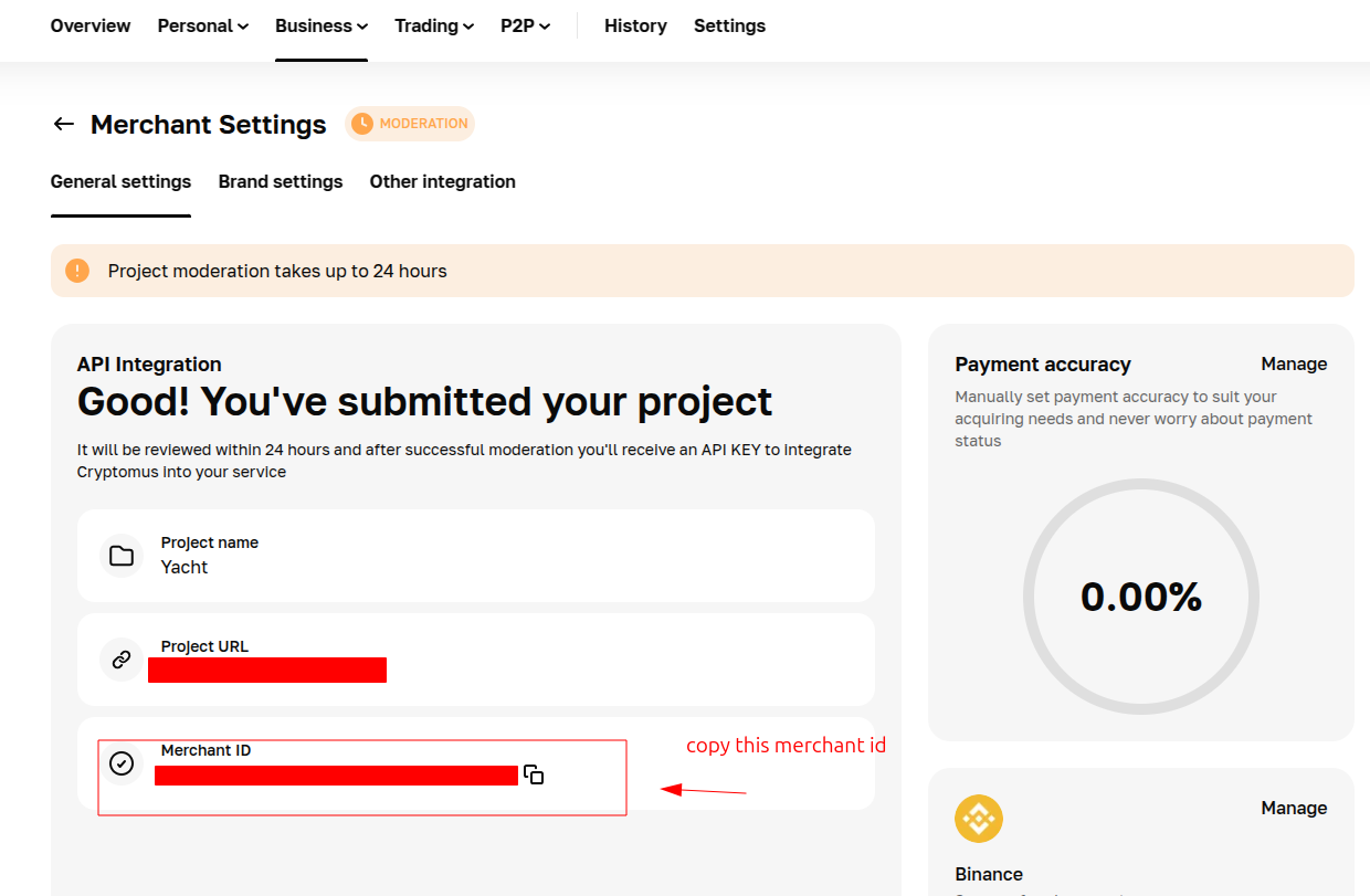 Cryptomus API Keys Cryptomus API Keys