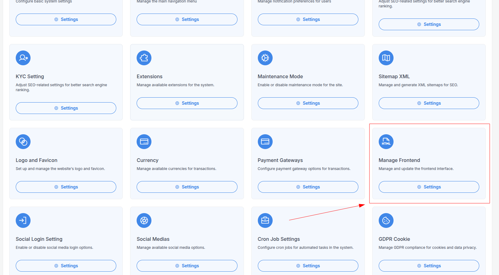 Frontend Content Frontend Content