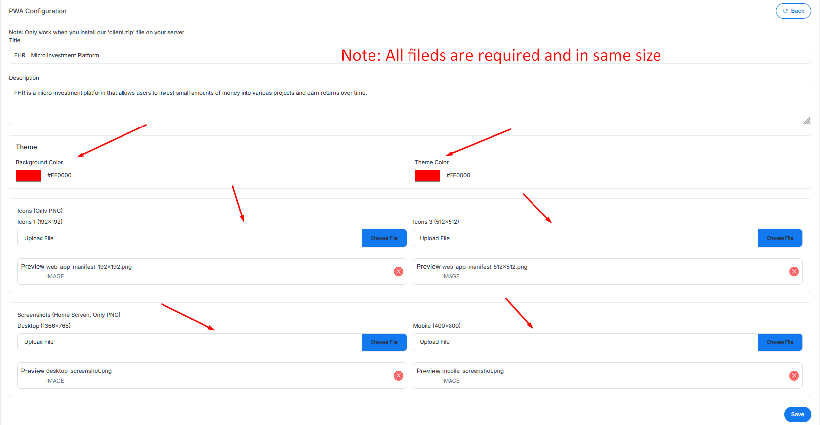 pwa configuration