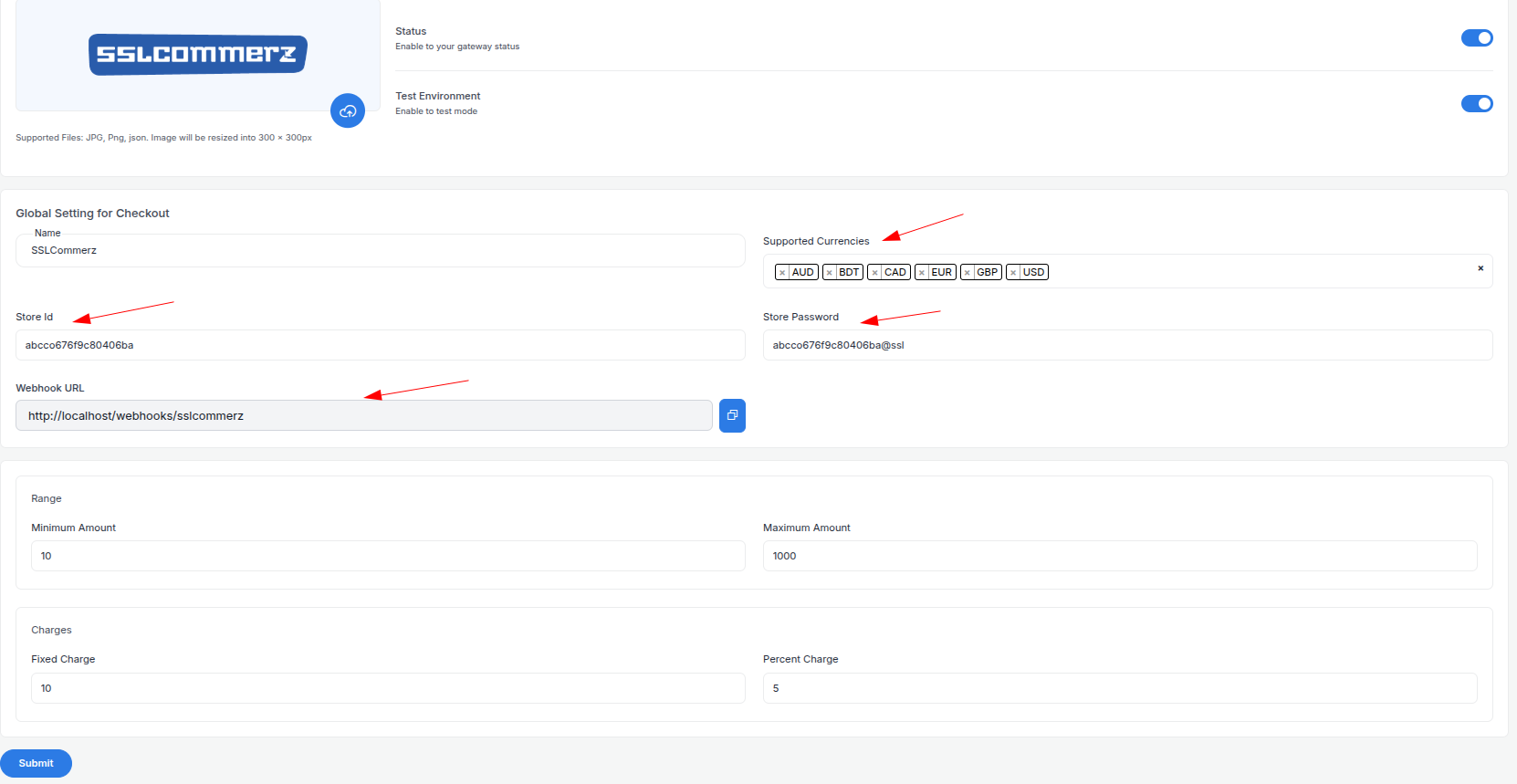 SSLCOMMERZ API Keys SSLCOMMERZ API Keys